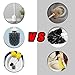 Glendan Toilet Brush and Holder Upgraded Modern Design with Kinsky Strong Bristles,Bathroom Toilet Bowl Cleaner Brush Set Toilet Cleaning Brush Kit (Grey-Flooring)