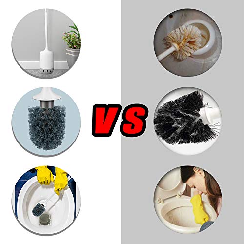image for Glendan Toilet Brush and Holder Upgraded Modern Design with Kinsky Str