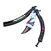 WHEN MING Trainer Curved Practice Training and Training Special Knife, CSGO Comb Unsharpened Blade