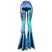 pinda Iridescent Mermaid High Waisted Wide Leg Yoga Bell Bottom Pants Leggings