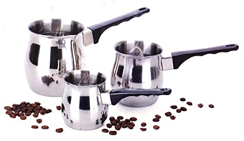 Classic Turkish Coffee Wamer & Server Set 3 Piece Make and Serve Delicious Traditional Turkish Coffee
