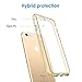JETech Case for iPhone 6 and iPhone 6s, Non-Yellowing Shockproof Phone Bumper Cover, Anti-Scratch Clear Back (Gold)