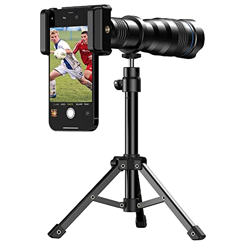 Apexel HD 36X Telephoto Lens for Smartphone, Cell Phone Lens with Tripod for iPhone, Samsung Huawei and Most Smartphones