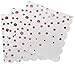 100 Rose Gold Polka Dot Napkins on Scalloped Edge Napkin Rose Gold Foil Paper Disposable Luncheon Napkins for Birthday Party Wedding Dinner Baby Bridal Shower Anniversary Christmas Confetti Supplies