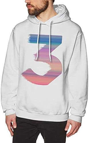 Mens Classic Hoodies Unique Print with Chance The Rapper Cool Concert Design Design Long Sleeve Pullover Hoodies Black
