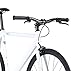 6KU Track Fixed Gear Bicycle, White/Black, 55cm