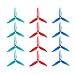 DALPROP T5045C Cyclone Tri-Blade Propeller 5 Inch CW/CCW 5045 Prop for FPV Racing Quadcopter Frame Kit Like iFlight iX5 200mm (Total 12pc=3sets)