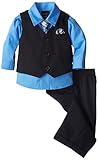 Nautica Babys Newborn Basic Striped Vest Set, Navy, 3-6 Months