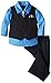 Nautica Babys Newborn Basic Striped Vest Set, Navy, 3-6 Months