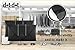 Dot&Dot Packing Folder for Travel - 15 inch Garment Sleeves 2 piece Set Black