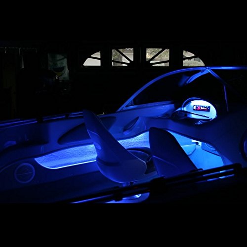 Wireless Blue LED Boat Lighting Kit Waterproof 8-Flexible Bright LED Strips