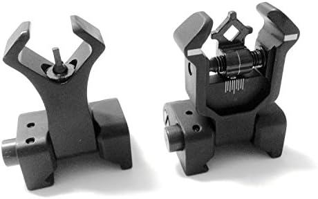 Ar Tactical Flip up Front and Rear Iron Sights Set for Picatinny Rails