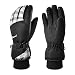 Kineed Waterproof Ski Gloves Touchscreen 3M Thinsulate Winter Warm Snow Gloves for Women Youth White Medium