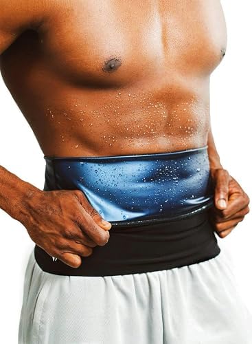 Amazon.com: HEATTRAP Fat Burner Belt Black - Heat Trapping Sweat