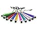 Stylus Pen, IC ICLOVER 10PCS Long Stylus Pen/Touch Screen Pen/Portable Pen for iPhone 4S 5S 5C 6 6Plus 6s Plus/iPad/iPod/Samsung S4 S5 S6 Edge Plus Note 2 3 4 5 (sharp2)