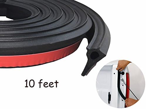 OIYEEFO 10ft Universal Adhesive Tailgate Seal Kit with Taper for Pickup Truck Bed