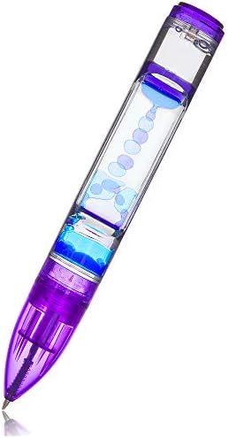 YUE ACTION Liquid Motion Timer Pen / Liquid Timer Pen / Multi Colored Fidget Pen for for Desk Toys, Novelty Gift ,Novelty Toy, Single Pack (Purple)