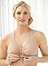 Glamorise Full Figure Plus Size Front-Closure Cotton T-Back Comfort Bra Wirefree #1908 Café