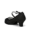 Little Angel Tasha-685E Glitter Bow Mary Jane Pump (Toddler/Little Girl /Big Girl) - Black