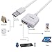 Micro USB 2.0 OTG Cable, NANAMI Multi-in-1 On-The-Go Adapter Male Micro USB to Female USB for Keyboard, Mouse, Smart phone and Tablet with OTG Function(White)