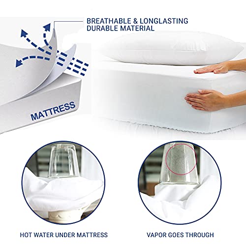 Queen Mattress Protector 100 Waterproof Terry Cotton Dust Proof