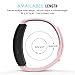 MoKo for Samsung Gear Fit2 / Gear Fit2 Pro Watch Band, Soft Silicone Replacement Sport Band for Samsung Gear Fit 2 SM-R360 / Fit 2 Pro Smart Watch, Soft Pink (Fits 5.90