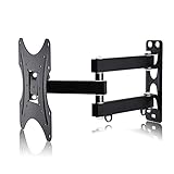 Happyjoy Tilt Swivel TV Wall Mount Bracket with Full Motion Articulating for 10-42 Inch Samsung LG Sony VIZIO TV Flat Screens LCD LED 4K Display with Max VESA 200x200mmm and 16