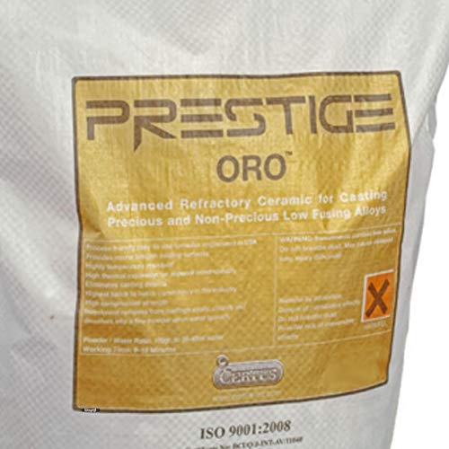 Prestige ORO 5Lb Premium Jewelry Making Casting Powder Lost Wax Investment Powder for Gold, Silver ETC