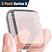 【2 Pack】Wokeyou for Apple Watch 3 Case 38mm, Buit in TPU for Apple Watch Screen Protector and Flexible Full Coverage iWatch Case for Apple Watch Series 3 and Series 2