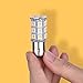 Smautop 10Pcs 12V 1157 Led Bulb BAY15D 7528 2057 2357 27SMD 5050 Warm White 3500K Car RV Turn Signal Backup Reverse Parking LED Light Bulbs - 2 Yr Warranty