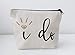 Bridal Shower Gift Bride Gift I Do Canvas Makeup Bag Make Up Pouch Bride To Be Gift Wedding Vows