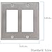 ENERLITES Decorator Switch or Receptacle Outlet Metal Wall Plate, Corrosion Resistant, Size 2-Gang 4.50