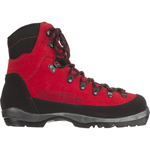 Alpina Sports Wyoming Leather Backcountry Cross Country Nordic Ski Boots, Red/Black, Euro 45 - Thumbnail 3