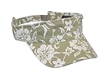 Magic Headwear Washed Hawaiian Floral Pattern Cotton Visor