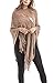 QZUnique Women's Sweater Cape Pullover Knitted Shawl Tassels Knit Poncho-Like Wrap