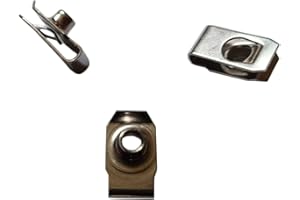 ZS2YOUTOYOU Zhoushi World 1/4"-20 Stainless Steel U -Style Clip-On Nut,U-Type Fasteners (Pack of 30)