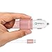 Meagoes Quick Charge 2.0 Rapid USB Car Charger(30W/4.8A) with 1-Pack 3.3ft Micro USB Cable for Samsung Galaxy S7/Edge/S6+/S6/S5/Note 5/4, Sony Xperia Z5/Z4, Moto X, Nexus 6, LG V10/G4 [Rose Gold]