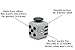Grey/Black Fidget Cube Relieves Stress And Anxiety for Children and Adults With KeyChain