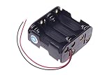 SMAKN 8PCS AA Battery 12V Clip Holder Box Case Black