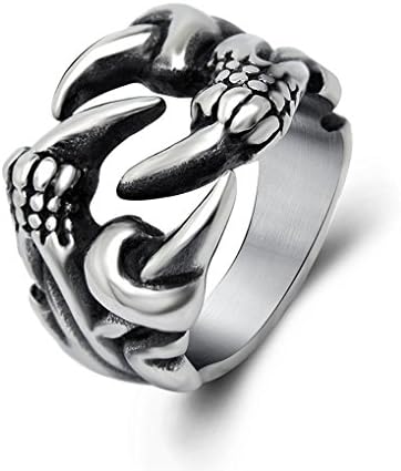 New Fashion 77 Mens Stainless Steel Rings ,Gothic Tribal Punk Ring Polished Silver