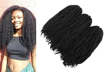 Amazon Com 3 Packs 18inch Marley Braid Hair Long Afro Malrey