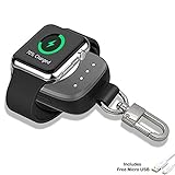 [Apple Mfi Certified] Pocket Sized Travel Friendly Wireless Magnetic Charger 700mAh Portable Smart Key Chain for Apple Watch Series 3/ Series 2/ Series 1/ Nike+ Sports