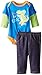 BON BEBE Baby-Boys Newborn I'm So Cool Knit Denim Pant Set