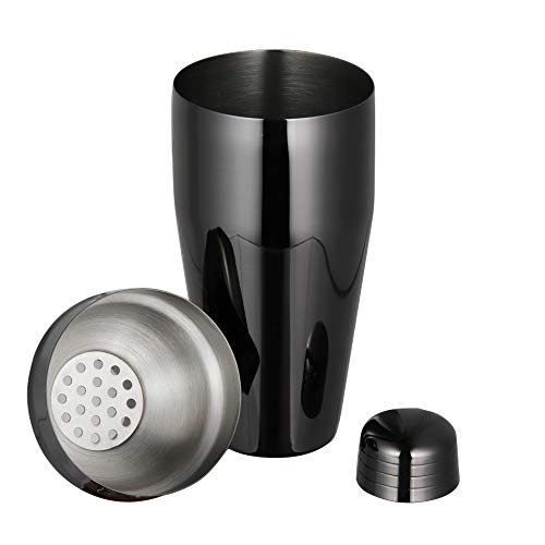 Angimio Cocktail-Shaker-Set, 9-teilig, Edelstahl, Barkeeper-Kit: 750 ml, Martini-Mixer, Cocktail-Sieb-Set, Stößel… – Bild 3