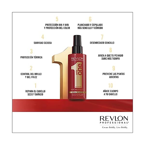Revlon-UniqONE-Professional-Hair-Treatment Revlon UniqONE Professional Leave In Conditioner, Gifts For Women / Men, Vegan Hair Treatment For Shine & Frizz Control…