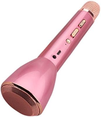 Wireless Microphone Karaoke,Portable Karaoke Machine for Home KTV Singing with Bluetooth Speaker for Cellphone, PC and Smart Devices (Rose Gold)
