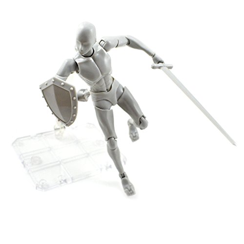 Tulas Action Figure Drawing Models, Man & Women Mannequin Body Kun Doll Body-Chan Male/Female Action Figure DX Set with Accessories Kit, Suitable for Sketching, Painting, Drawing, Artist.