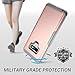 YOUMAKER Case for Galaxy Note 9, Full Body Heavy Duty Protection with Built-in Screen Protector Shockproof Rugged Cover for Samsung Galaxy Note 9 (2018) 6.4 inch - Rose Gold/Gray