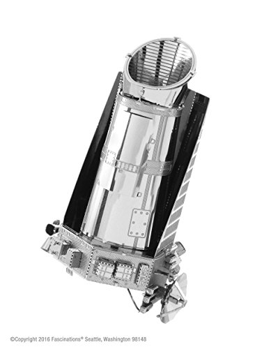 41IFIfjaJwL fascinations Metal Earth Space 3D Metal Model Kits -Hubble Telescope - Apollo Lunar Rover - Apollo Lunar Module - Mars Rover - Kepler Spacecraft - Voyager - Set of 6 - Image 7