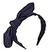 Qiabao 5 Pack Assorted Wire Bow Tie Hard Headband Hair Band for Women